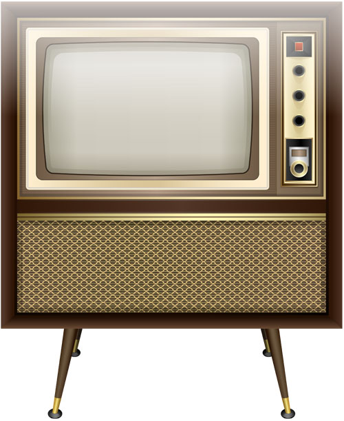 すごい古いテレビ