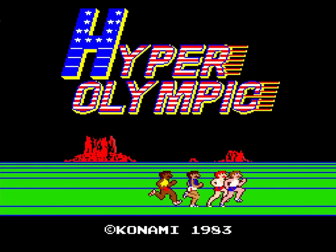 ハイパーオリンピックタイトル画面