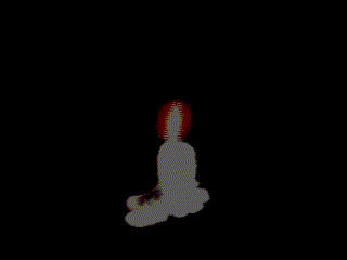 ろうそくを吹き消す演出