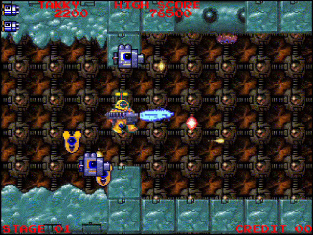 爆突機銃艇_プレイ画面