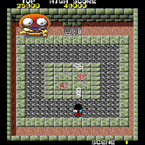 奇々怪界_1面ボス戦