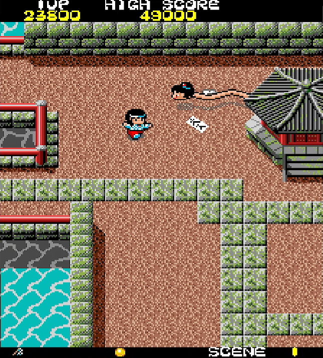 奇々怪界_お堂から出てくるろくろ首